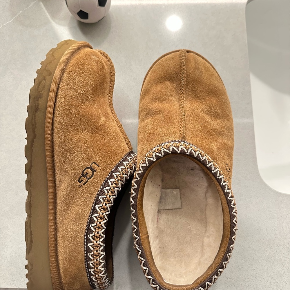 UGG Chestnut Suede Slip-Ons